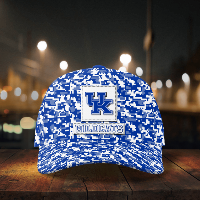 Kentucky Wildcats Digital Camo AOP Classic Baseball Classic Baseball Classic Cap Men Hat Men Hat