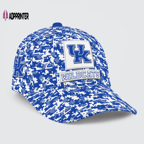 Kentucky Wildcats Digital Camo AOP Classic Baseball Classic Baseball Classic Cap Men Hat Men Hat