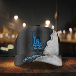 Los Angeles Dodgers Specialized Metal Texture Baseball Baseball Classic Baseball Classic Cap Men Hat Men Hat