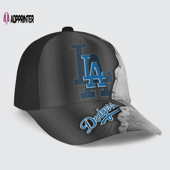 Los Angeles Dodgers Specialized Metal Texture Baseball Baseball Classic Baseball Classic Cap Men Hat Men Hat