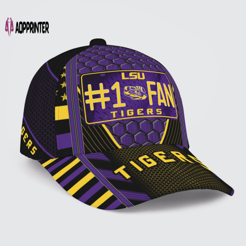 LSU Tigers #1 Fan All Over Print Baseball Classic Cap Men Hat