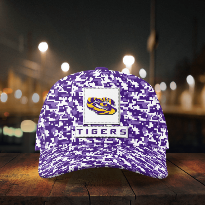 LSU Tigers Digital Camo AOP Classic Baseball Classic Cap Men Hat