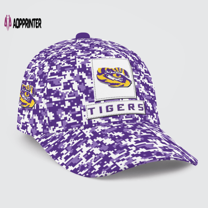 LSU Tigers Digital Camo AOP Classic Baseball Classic Cap Men Hat