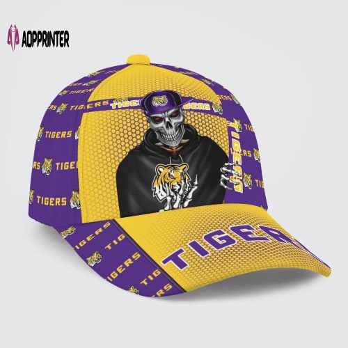 LSU Tigers Skull Team Logo Baseball Classic Baseball Classic Cap Men Hat Men Hat