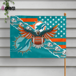 Miami Dolphins American Landscape House Flag