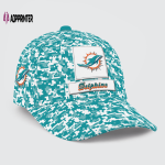 Miami Dolphins Digital Camo AOP Classic Baseball Classic Cap Men Hat