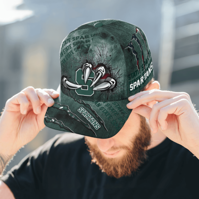 Michigan State Spartans Flag 3D Dragon Classic Baseball Classic Baseball Classic Cap Men Hat Men Hat