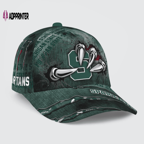 Michigan State Spartans Flag 3D Dragon Classic Baseball Classic Baseball Classic Cap Men Hat Men Hat