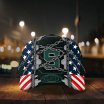 Michigan State Spartans Stars & Stripes Chain Printed Baseball Classic Baseball Classic Cap Men Hat Men Hat