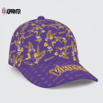 Minnesota Vikings Floral Hawaiian Adjustable Baseball Classic Cap Men Hat