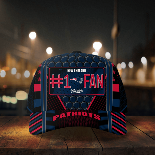 New England Patriots #1 Fan All Over Print Baseball Classic Cap Men Hat