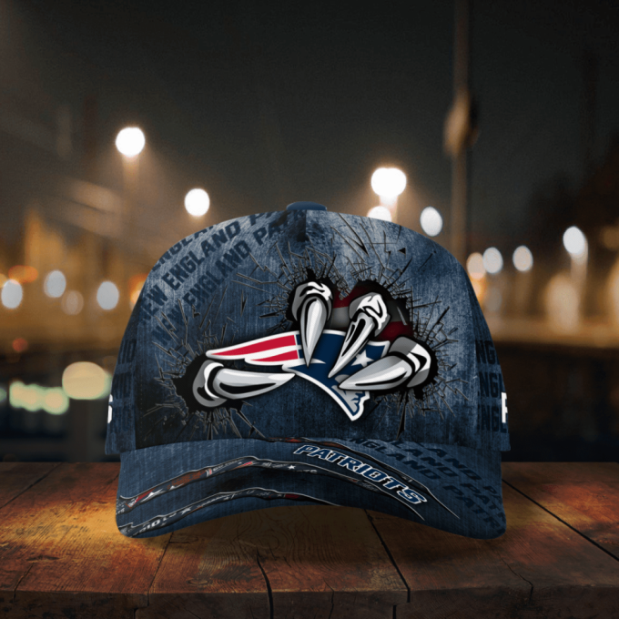 New England Patriots Flag 3D Dragon Classic Baseball Classic Cap Men Hat