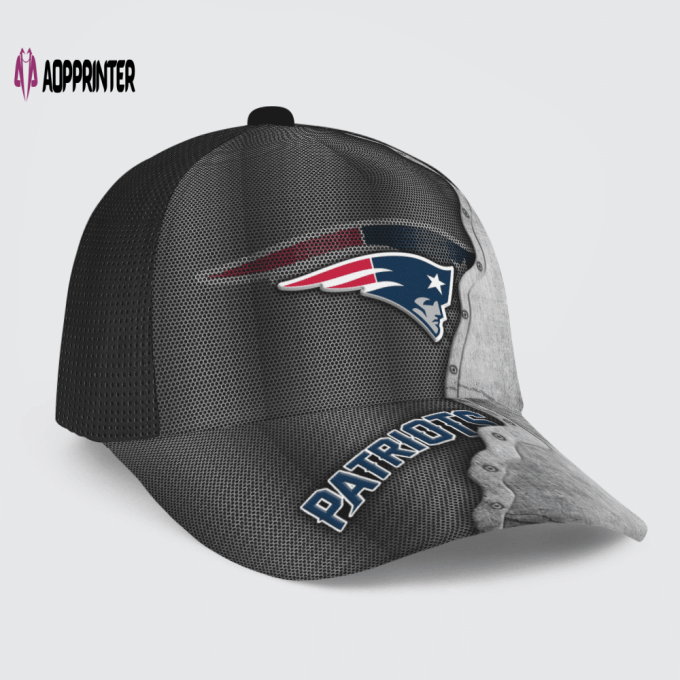 New England Patriots Specialized Metal Texture Baseball Baseball Classic Cap Men Hat