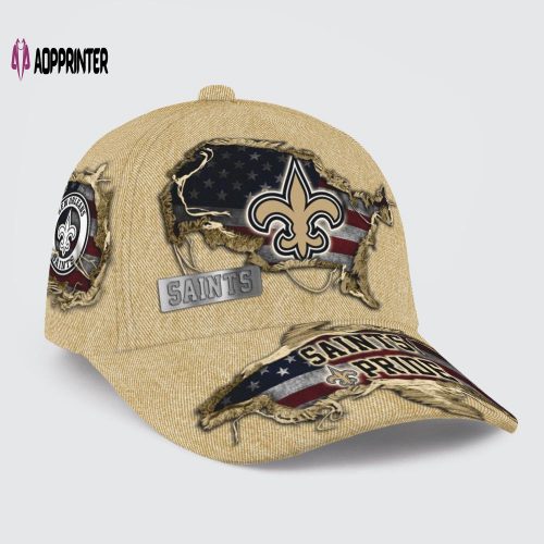 New Orleans Saints American Flag Classic Baseball Classic Cap Men Hat