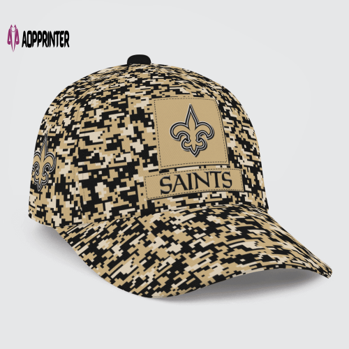 New Orleans Saints Digital Camo AOP Classic Baseball Classic Baseball Classic Cap Men Hat Men Hat