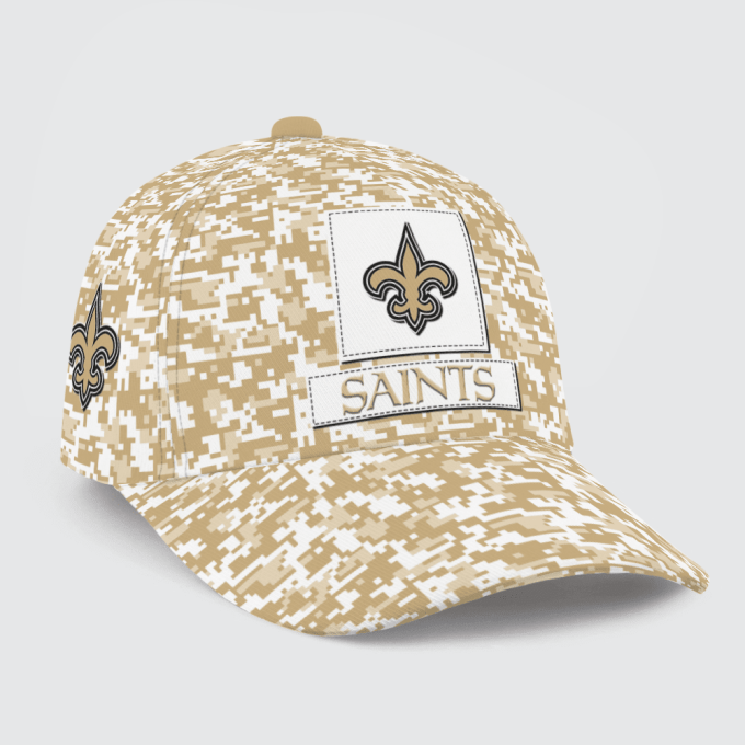 New Orleans Saints Digital Camo AOP Classic Baseball Classic Baseball Classic Cap Men Hat Men Hat