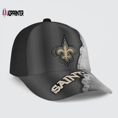 New Orleans Saints Specialized Metal Texture Baseball Baseball Classic Baseball Classic Cap Men Hat Men Hat
