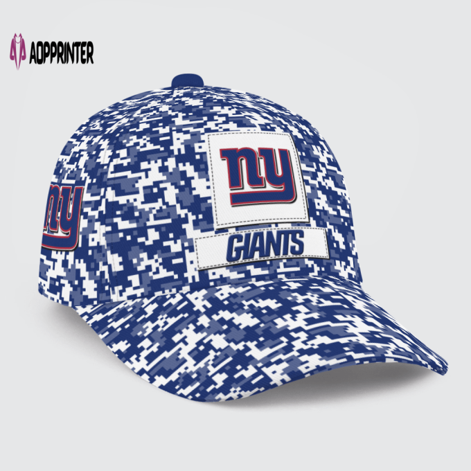 New York Giants Digital Camo AOP Classic Baseball Classic Baseball Classic Cap Men Hat Men Hat