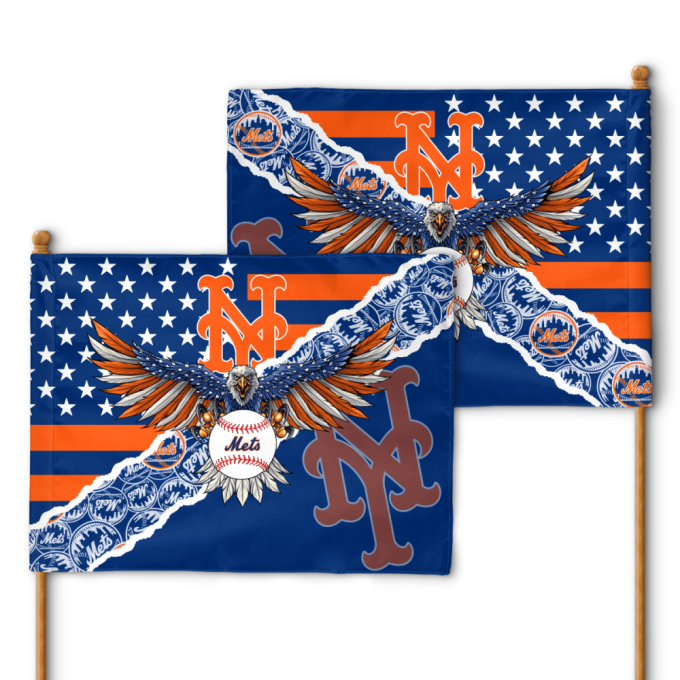 New York Mets American Landscape House Flag