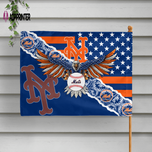 New York Mets American Landscape House Flag