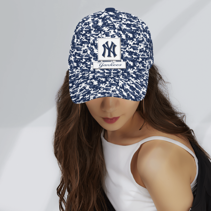 New York Yankees Digital Camo AOP Classic Baseball Classic Cap Men Hat