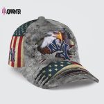 New York Yankees Vintage American Flag Royalty Baseball Classic Cap Men Hat