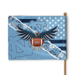 North Carolina Tar Heels American Landscape House Flag