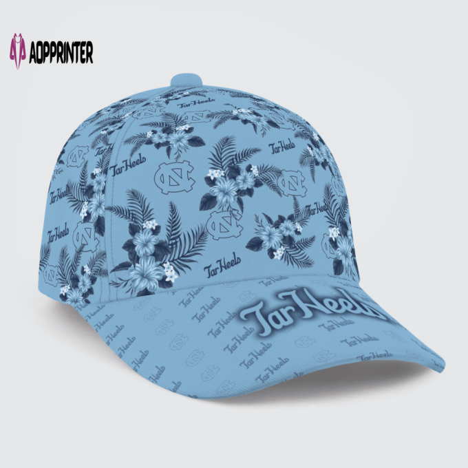 North Carolina Tar Heels Floral Hawaiian Adjustable Baseball Classic Baseball Classic Cap Men Hat Men Hat