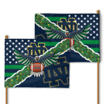 Notre Dame Fighting Irish American Landscape House Flag