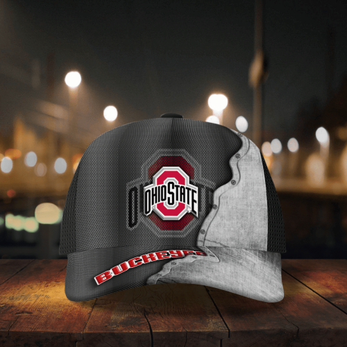 Ohio State Buckeyes Specialized Metal Texture Baseball Baseball Classic Baseball Classic Cap Men Hat Men Hat