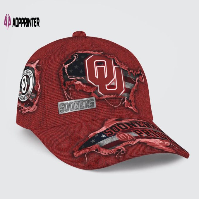 Oklahoma Sooners American Flag Classic Baseball Classic Cap Men Hat