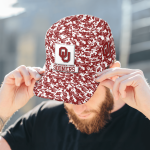 Oklahoma Sooners Digital Camo AOP Classic Baseball Classic Baseball Classic Cap Men Hat Men Hat