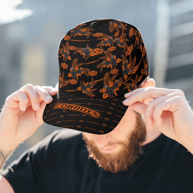 Oklahoma State Cowboys Floral Hawaiian Adjustable Baseball Classic Baseball Classic Cap Men Hat Men Hat