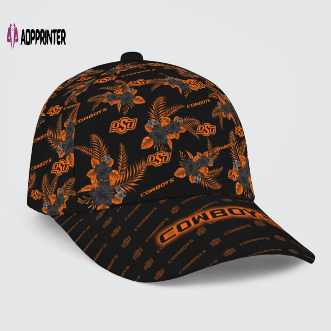 Oklahoma State Cowboys Floral Hawaiian Adjustable Baseball Classic Baseball Classic Cap Men Hat Men Hat