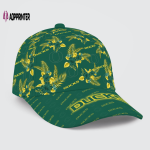 Oregon Ducks Floral Hawaiian Adjustable Baseball Classic Cap Men Hat