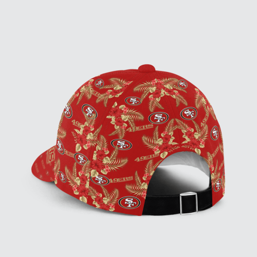 San Francisco 49ers Floral Hawaiian Adjustable Baseball Classic Cap Men Hat
