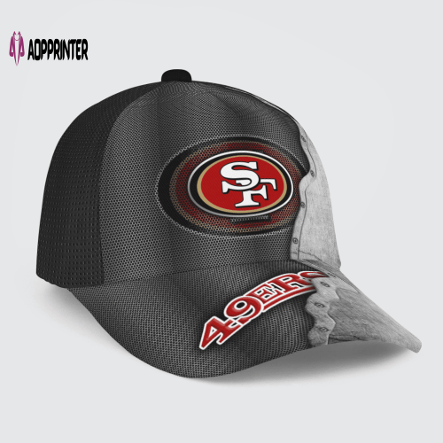 San Francisco 49ers Specialized Metal Texture Baseball Baseball Classic Baseball Classic Cap Men Hat Men Hat