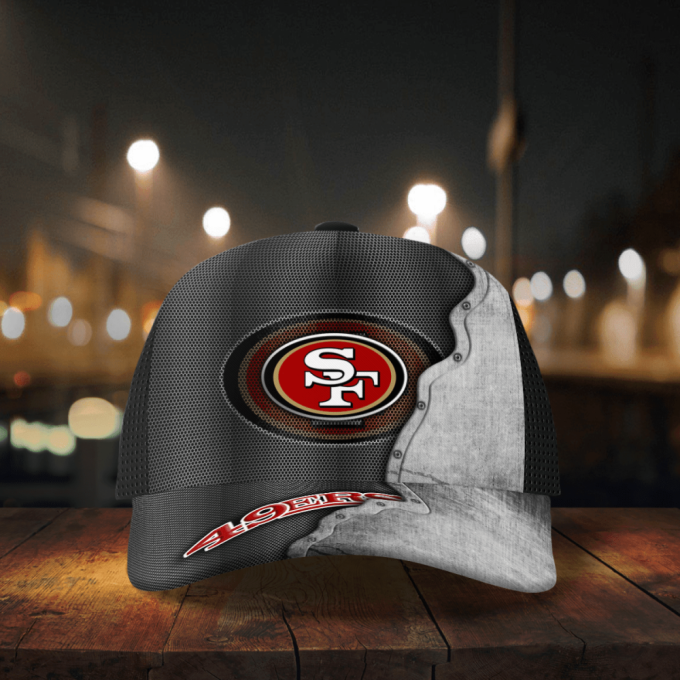 San Francisco 49ers Specialized Metal Texture Baseball Baseball Classic Cap Men Hat