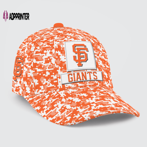San Francisco Giants Digital Camo AOP Classic Baseball Classic Cap Men Hat