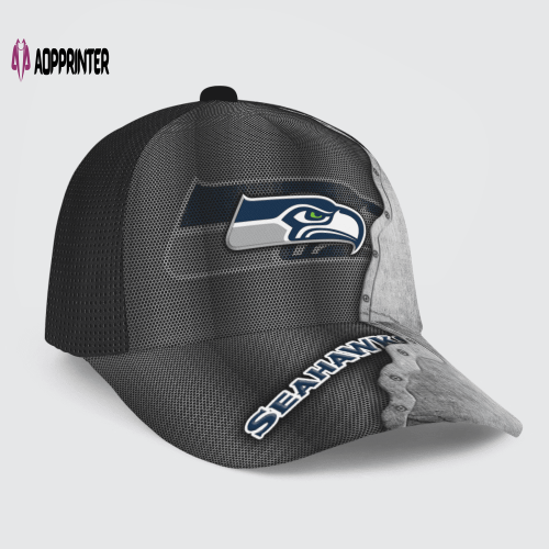 Seattle Seahawks Specialized Metal Texture Baseball Baseball Classic Baseball Classic Cap Men Hat Men Hat