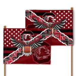 South Carolina Gamecocks American Landscape House Flag