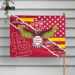 St Louis Cardinals American Landscape House Flag