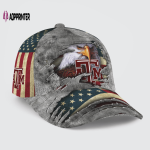 Texas A&M AggiesVintage American Flag Royalty Baseball Classic Baseball Classic Cap Men Hat Men Hat