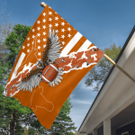 Texas Longhorns American Landscape House Flag