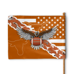 Texas Longhorns American Landscape House Flag