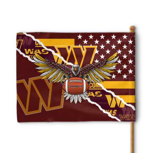 Washington Commanders American Landscape House Flag