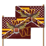 Washington Commanders American Landscape House Flag