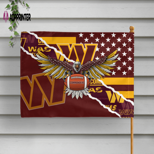 Washington Commanders American Landscape House Flag