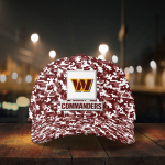 Washington Commanders Digital Camo AOP Classic Baseball Classic Cap Men Hat