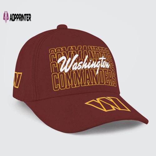 Washington Commanders Instant Replay Classic Baseball Classic Cap Men Hat/ Snapback Baseball Classic Cap Men Hat